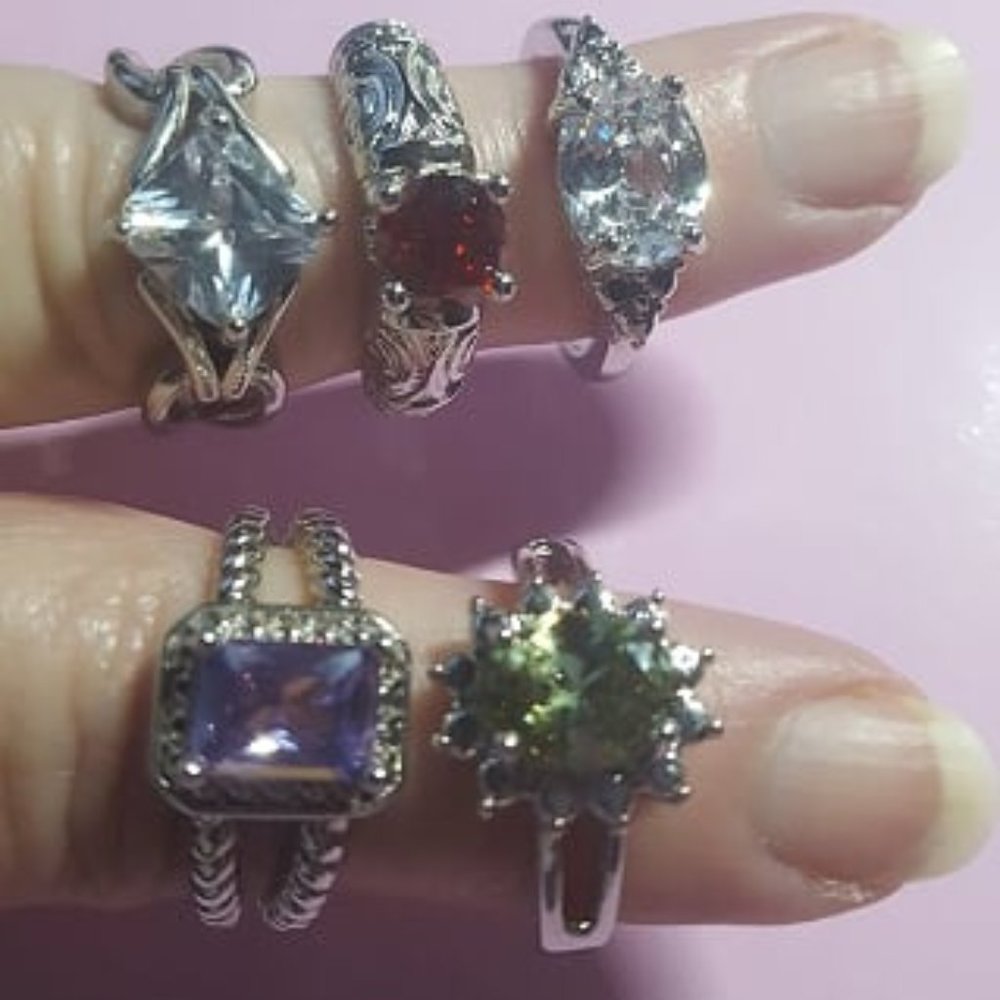 Lot of 5 rings from Jewelry in Candles (JIC)